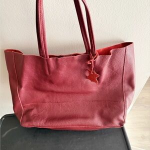 Adoratti Leather Tote Bag in Res